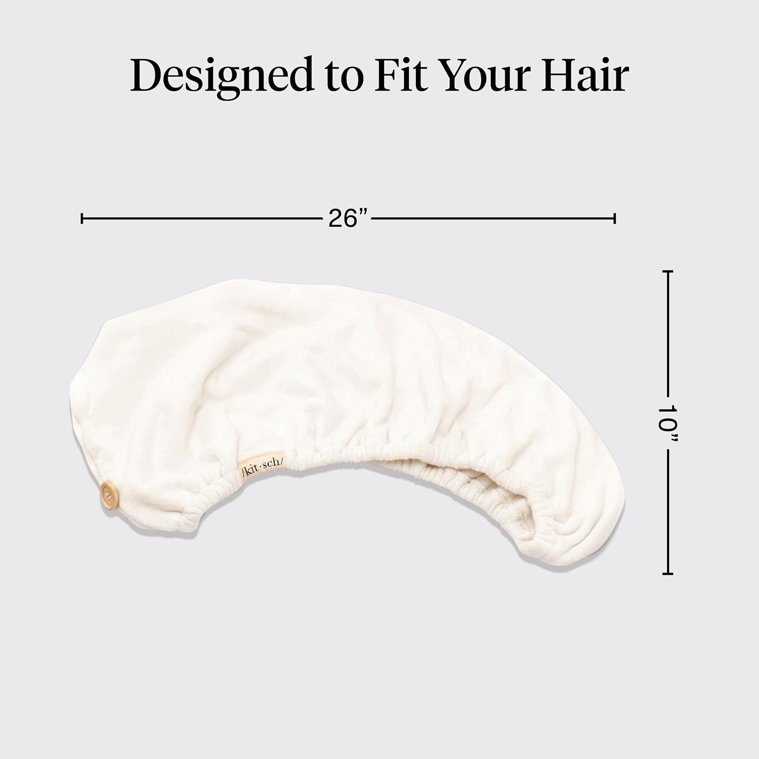 Detalle 2 de Kitsch Microfiber Hair Towel Wrap Super-Absorbent