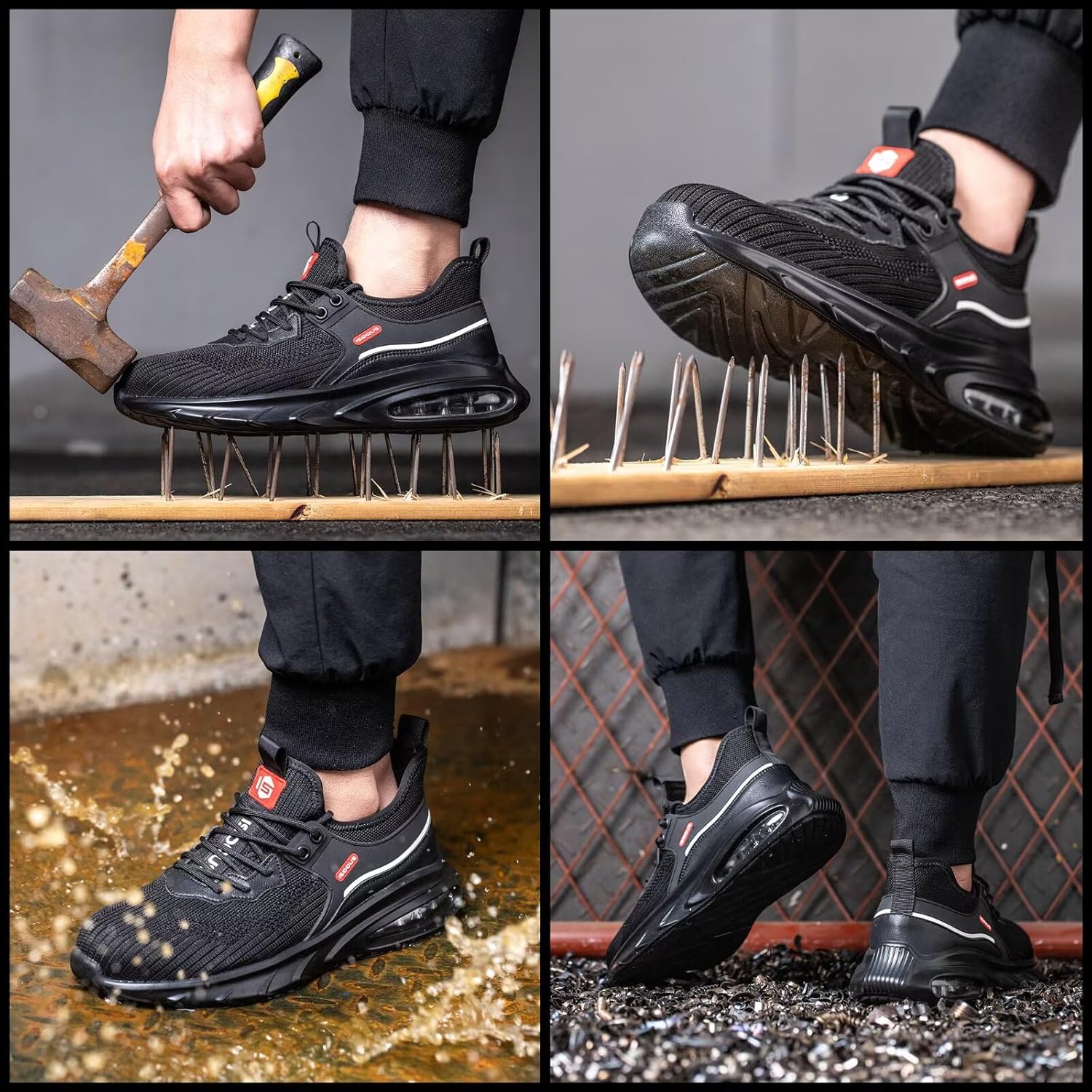 Thumbnail 1 de Scarpe antinfortunistiche ISOOUS uomo leggere con punta in acciaio e cuscino d’aria