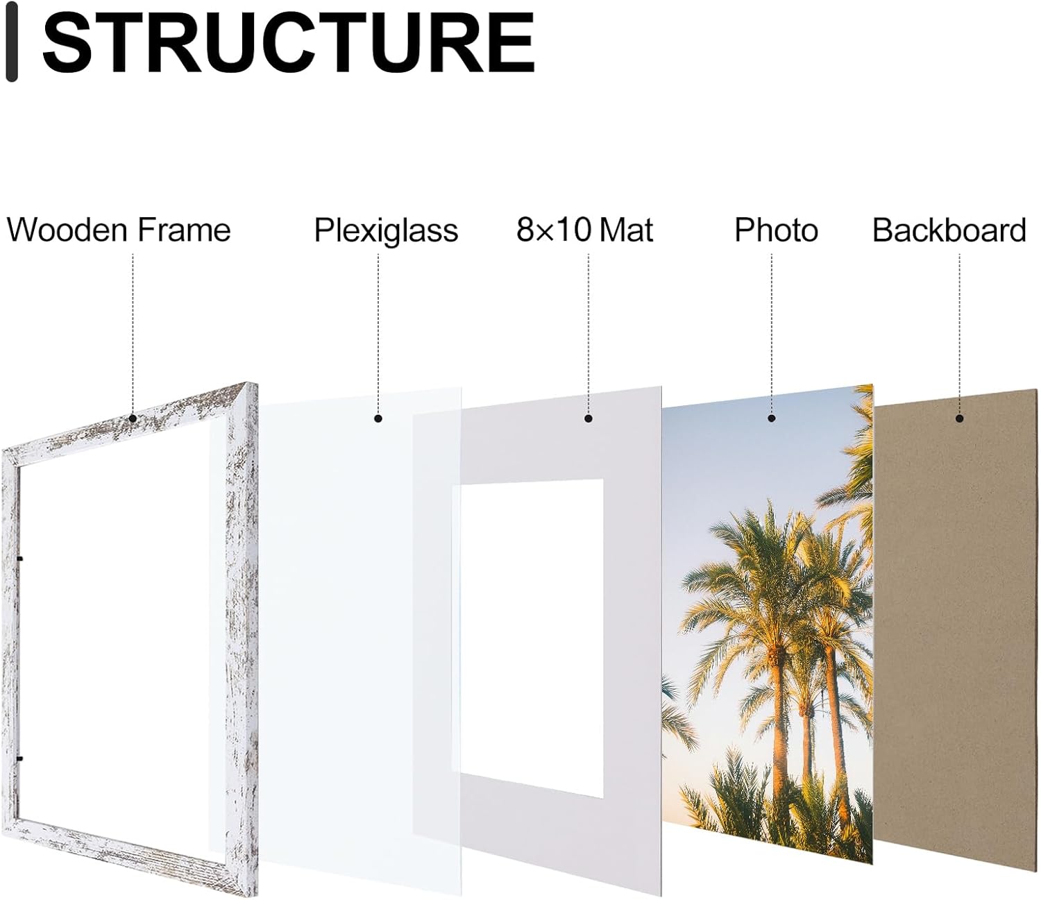 Thumbnail 2 de Vittanly Picture Frames 11x14