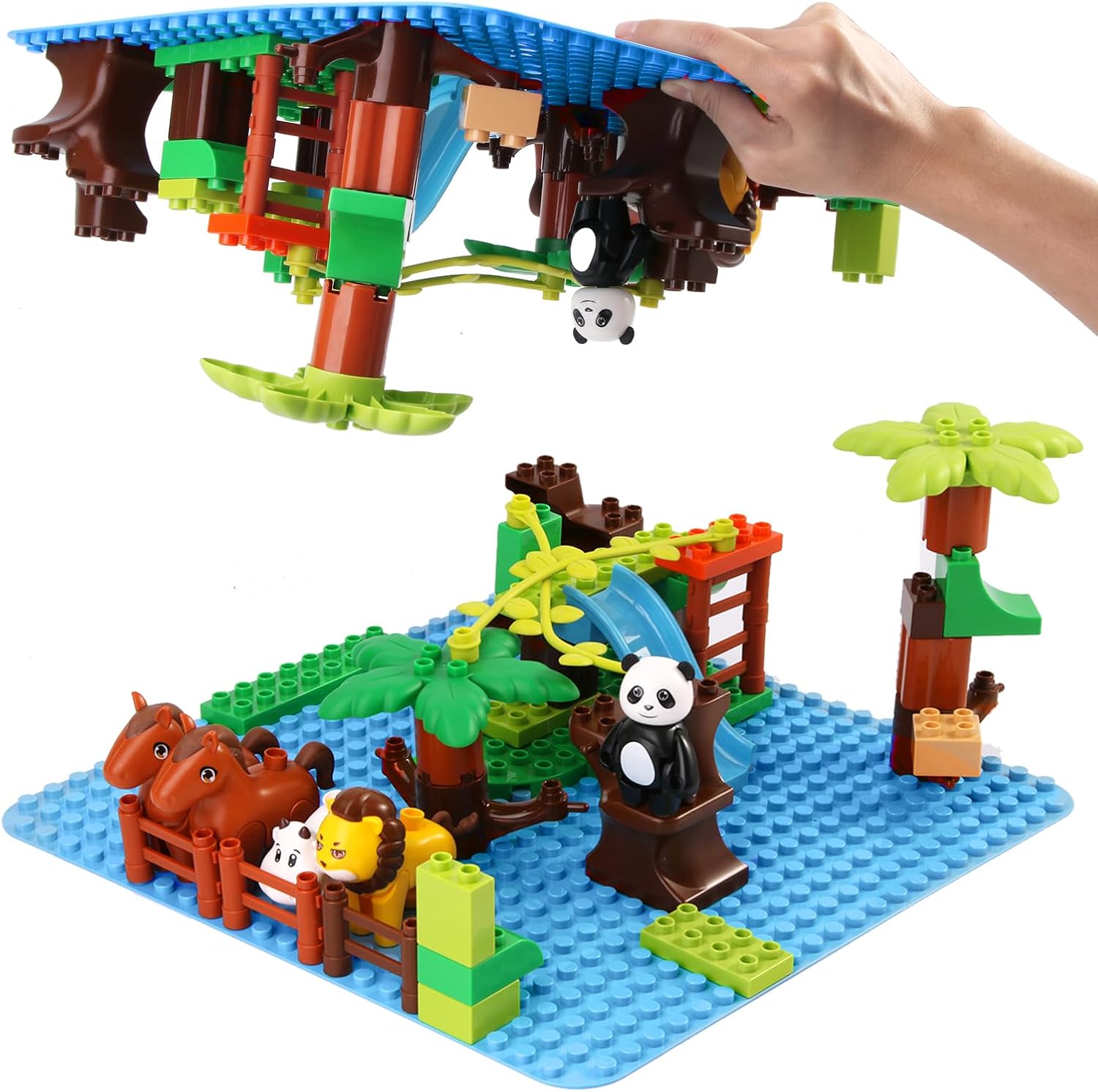 Thumbnail 5 de Celawork Große Bauplatte 38 × 38 cm – kompatibel mit Duplo Platten