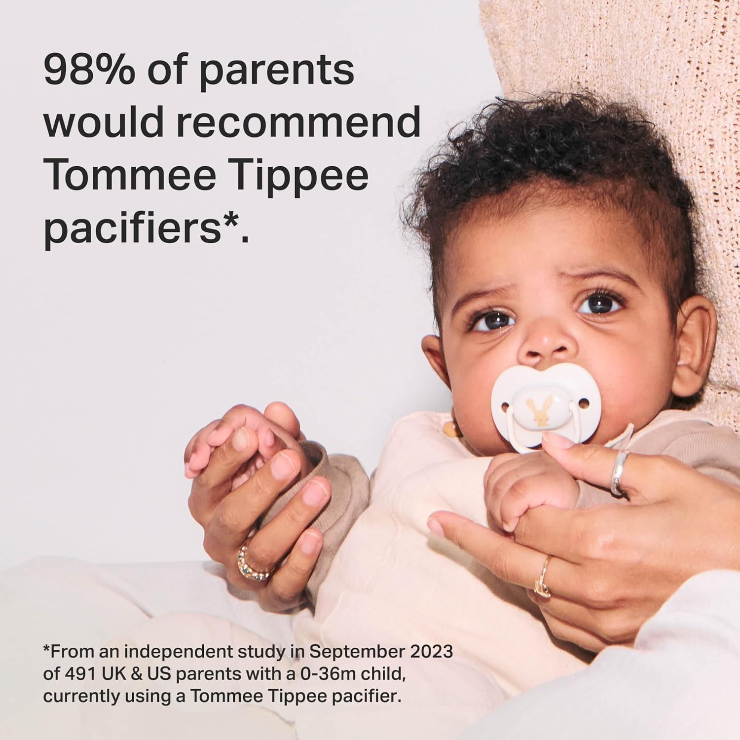 Thumbnail 4 de Tommee Tippee Anytime Soothers 0–6m 6-Pack BPA-Free Silicone Dummy (Symmetrical, orthodontic design)