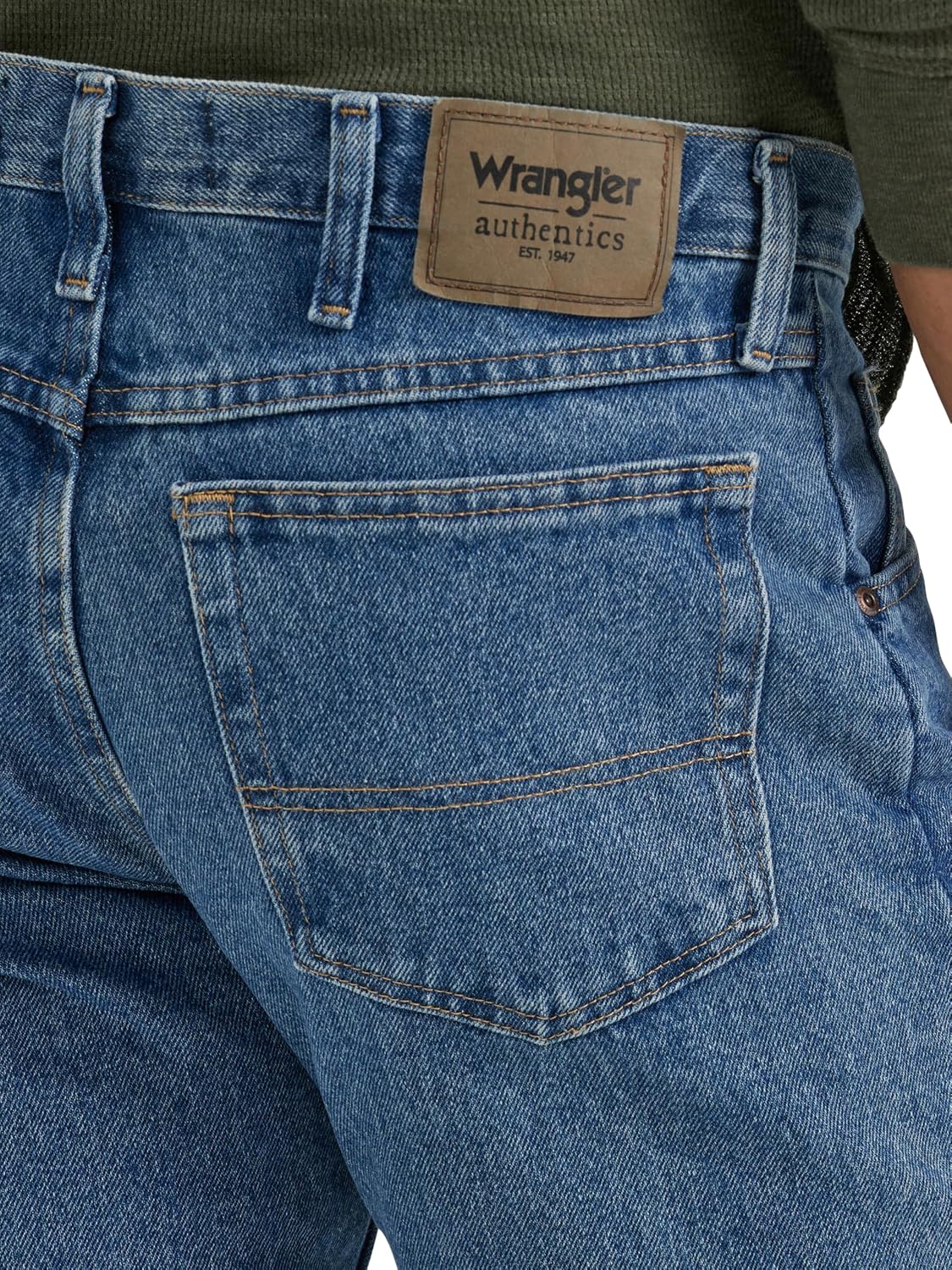Detalle 2 de Wrangler Authentics Mens Classic Regular-Fit Jean: jeans classici, comfort quotidiano