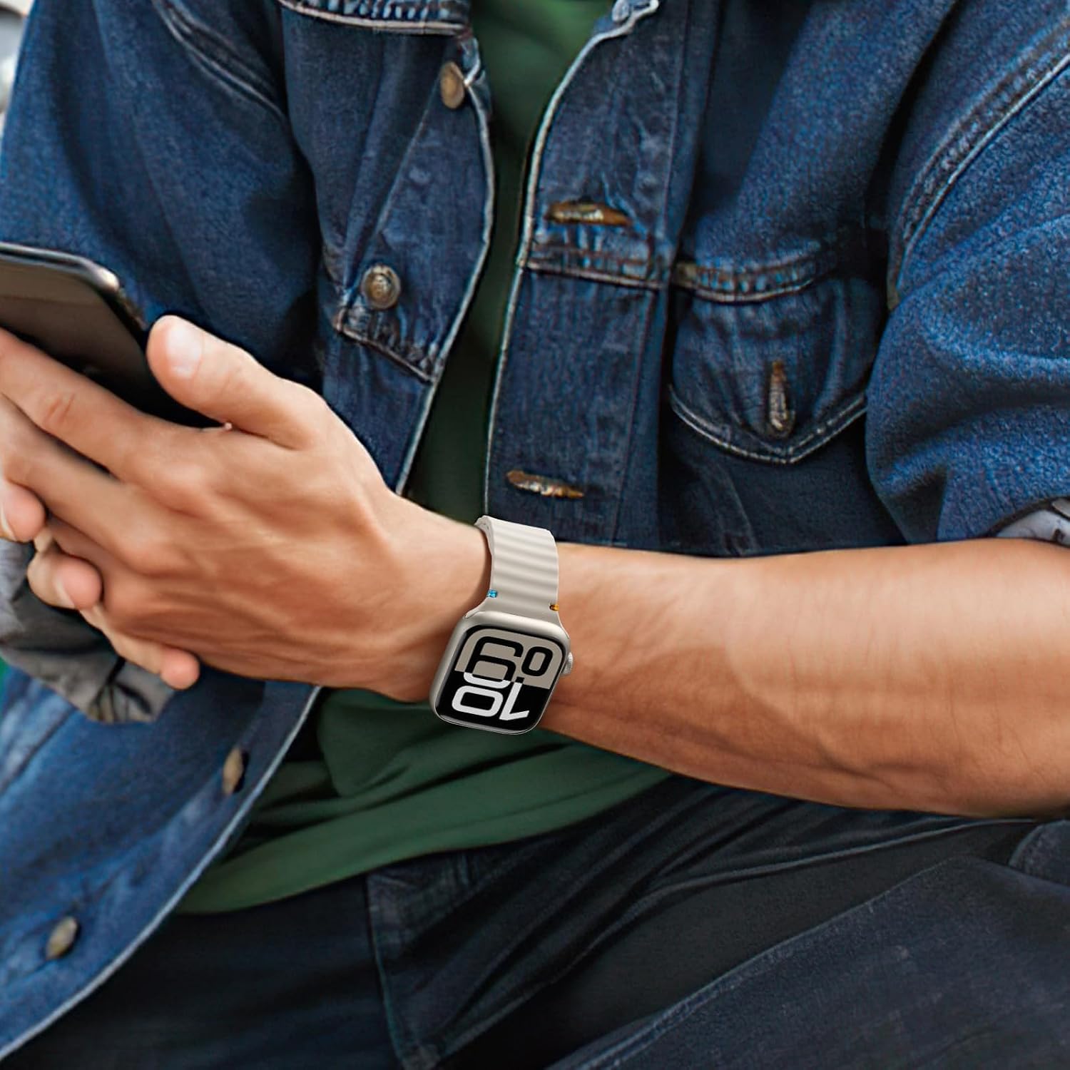 Thumbnail 6 de Netolo Sport Straps: Soft Silicone Band for Apple Watch Series 10 to Ultra 2 (46mm–42mm) – Colourful, Breathable and Durable