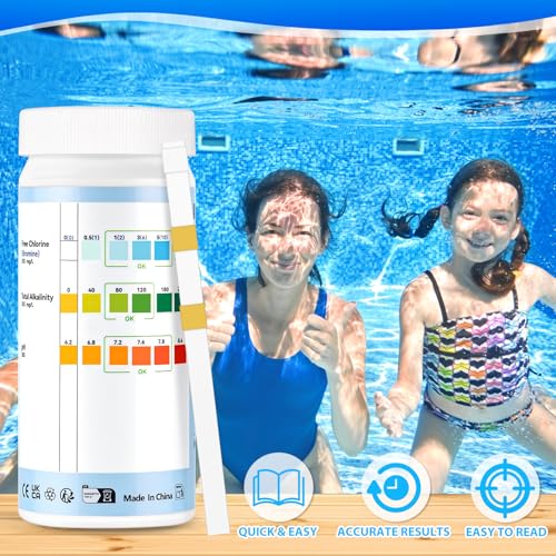 Thumbnail 2 de Accevo Hot Tub Test Strips – 3-in-1 Pool-Wasser-Testkit für Chlor, pH und Gesamtalkalität (150 Streifen)
