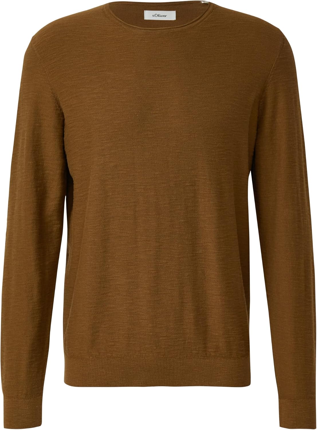 Detalle de s.Oliver Strickpullover mit Flammgarnstruktur und Rollkante