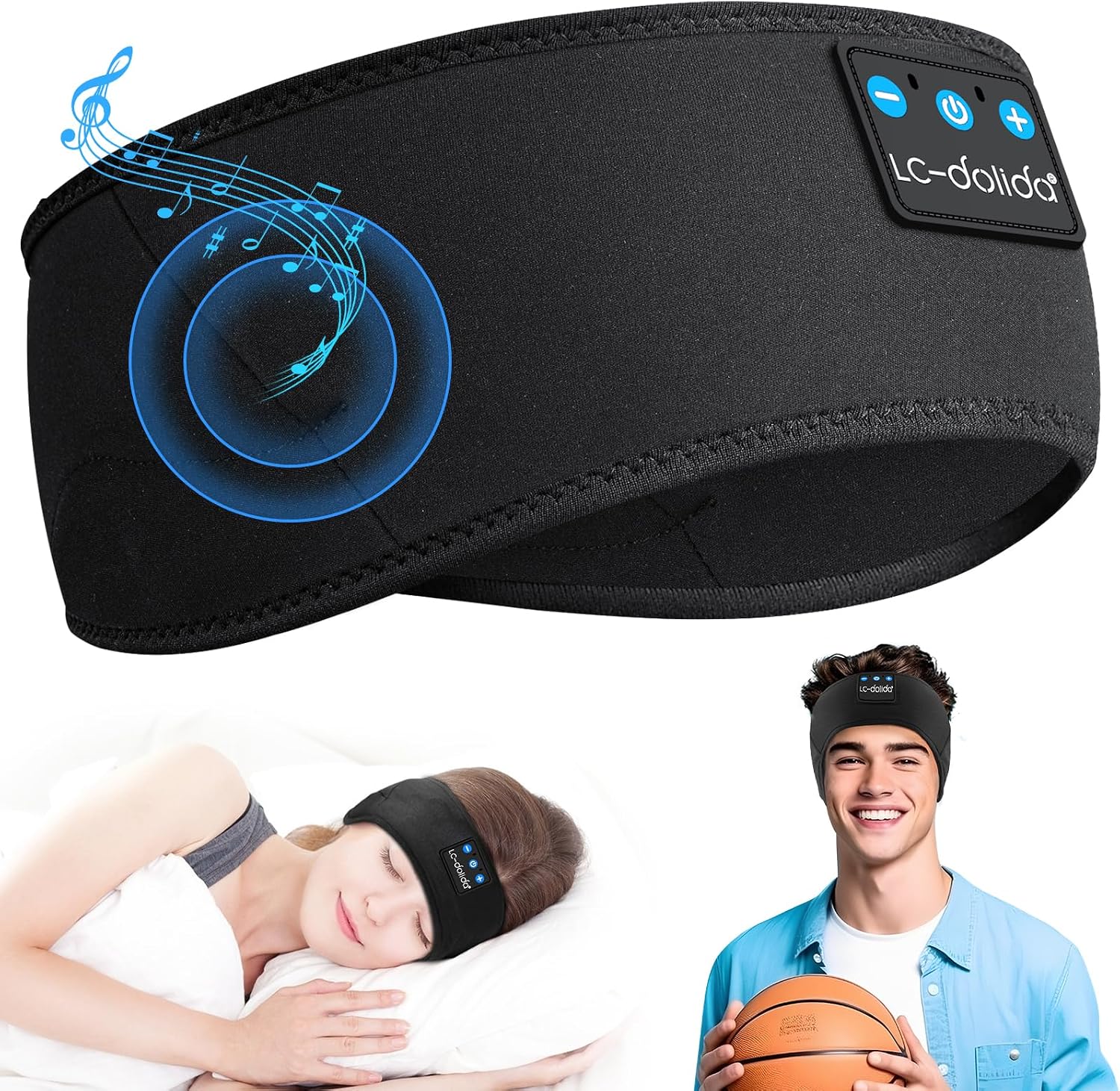 Detalle de LC-dolida Schlafkopfhörer Bluetooth 5.4