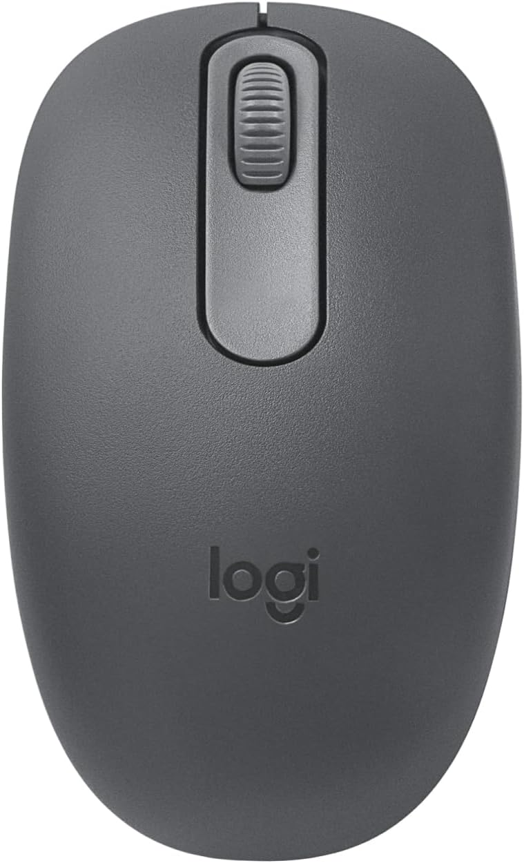 Detalle de Logitech M196 Compact Bluetooth Mouse, Graphite, Ambidextrous, Quiet Clicks