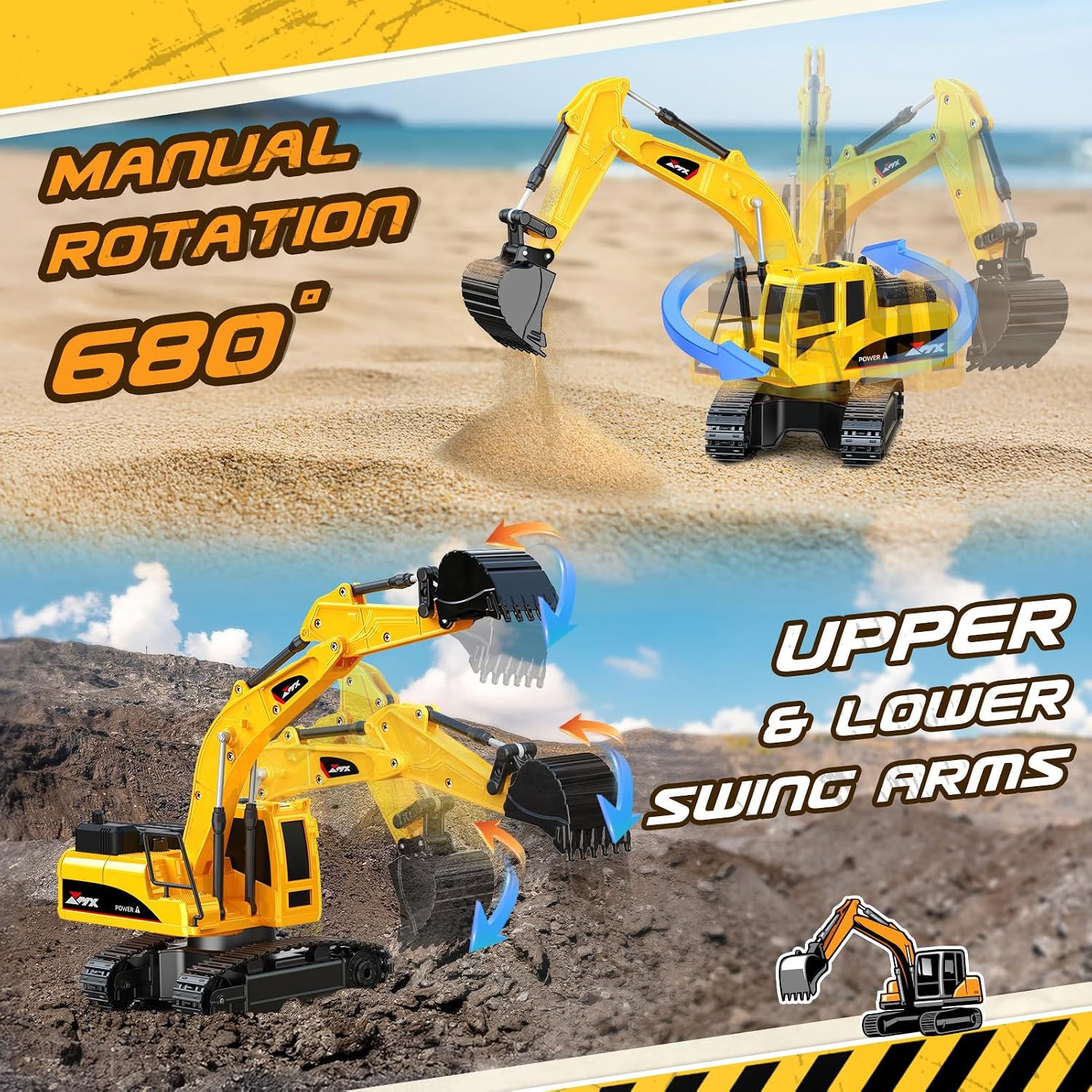 Detalle 2 de HappyGoLucky 1:24 Excavadora teledirigida 2.4GHz