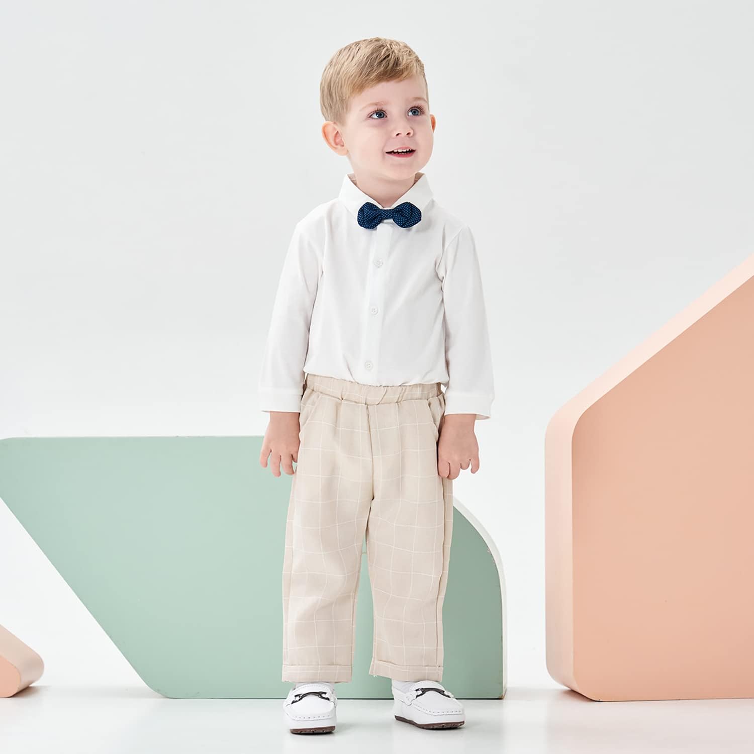 Thumbnail 3 de Volunboy completo elegante bambino 4 pezzi con camicia, papillon, gilet e pantaloni