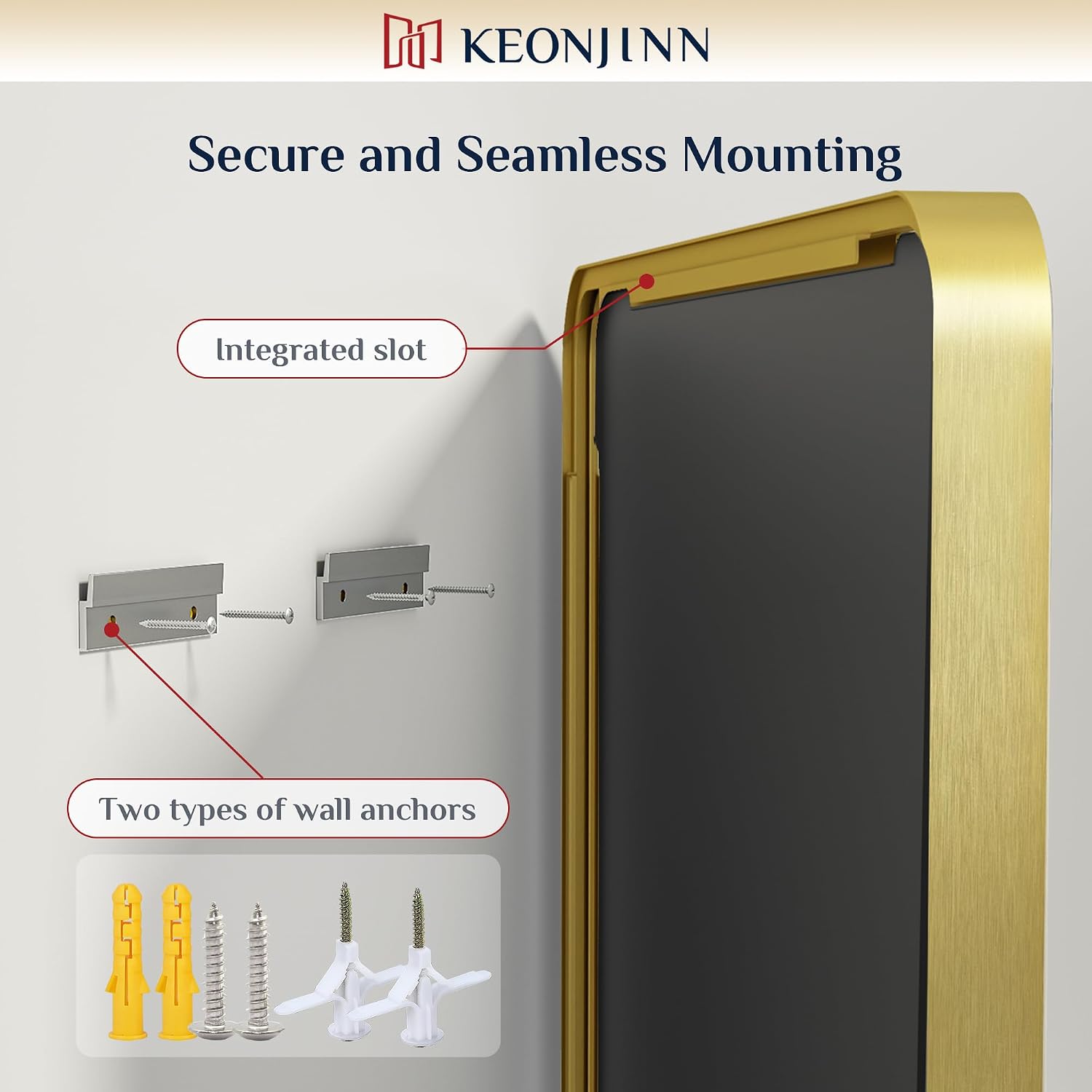 Thumbnail 5 de Keonjinn Gold 20x30 Inch Bathroom Mirror