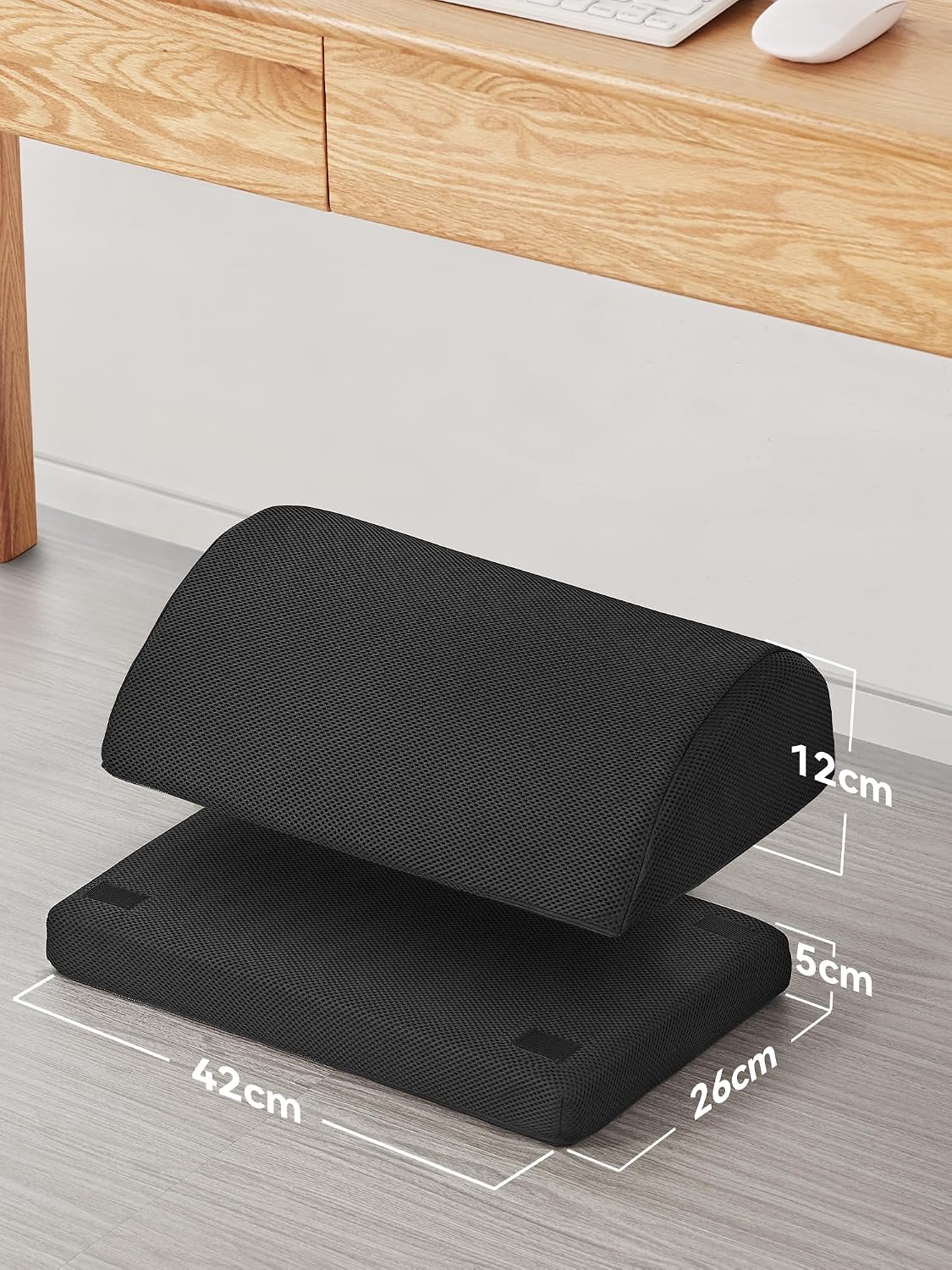 Thumbnail 4 de HEETA Foot Rest Under Desk: Ergonomic Footrest with Adjustable Height (12 cm / 17 cm) in Black