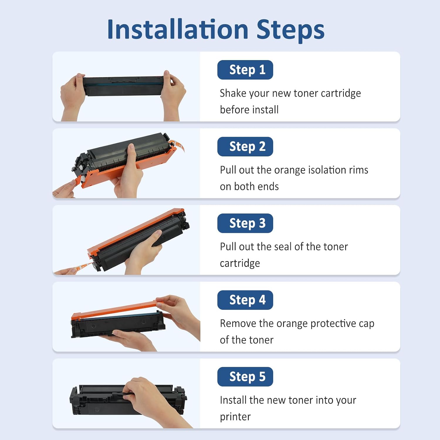Detalle de 218A Toner Cartridges 4 Pack with Chip for Color Laser Pro 3201/3301 Series