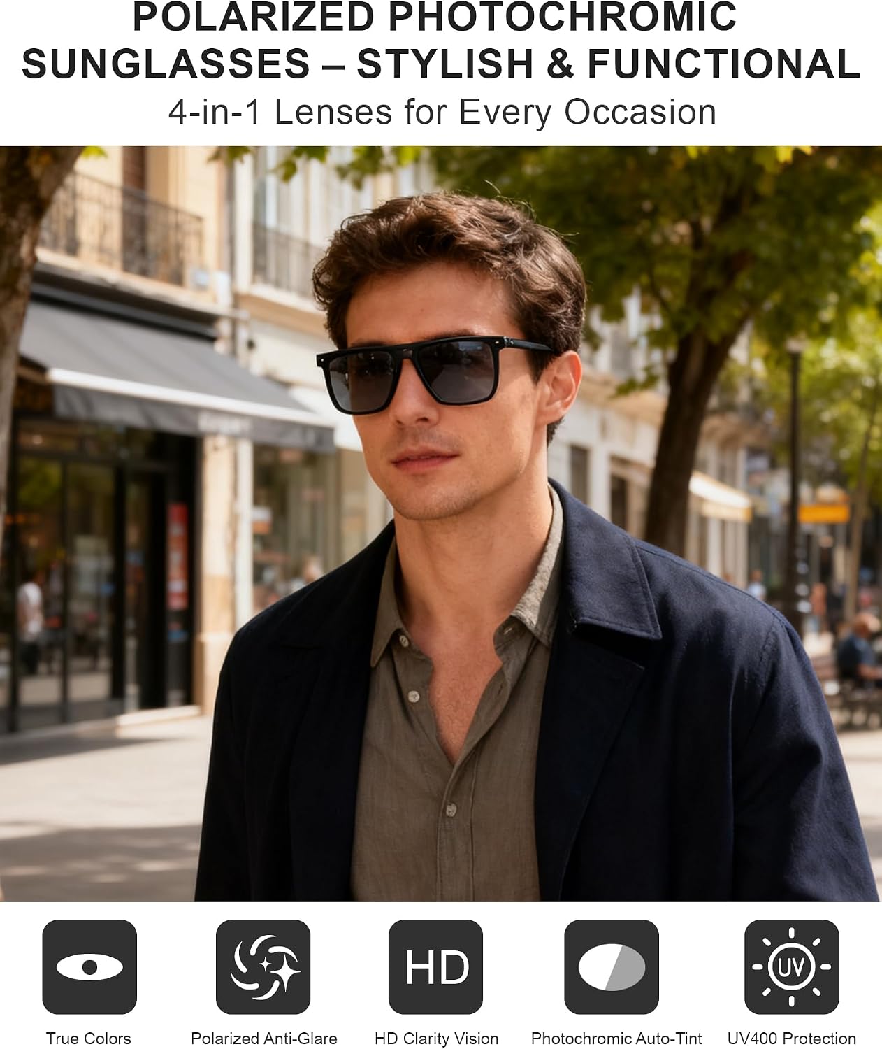 Detalle 2 de Jexmigo Photochromic Polarised Sunglasses
