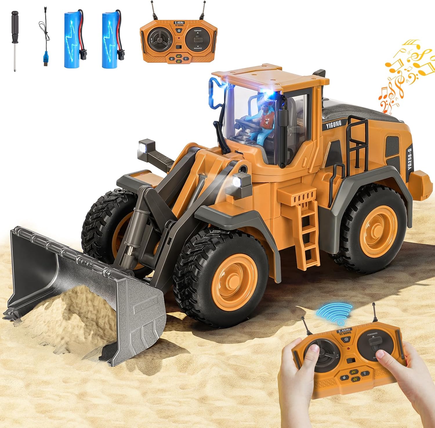 Detalle de maysida Bulldozer teledirigido 1200 mAh