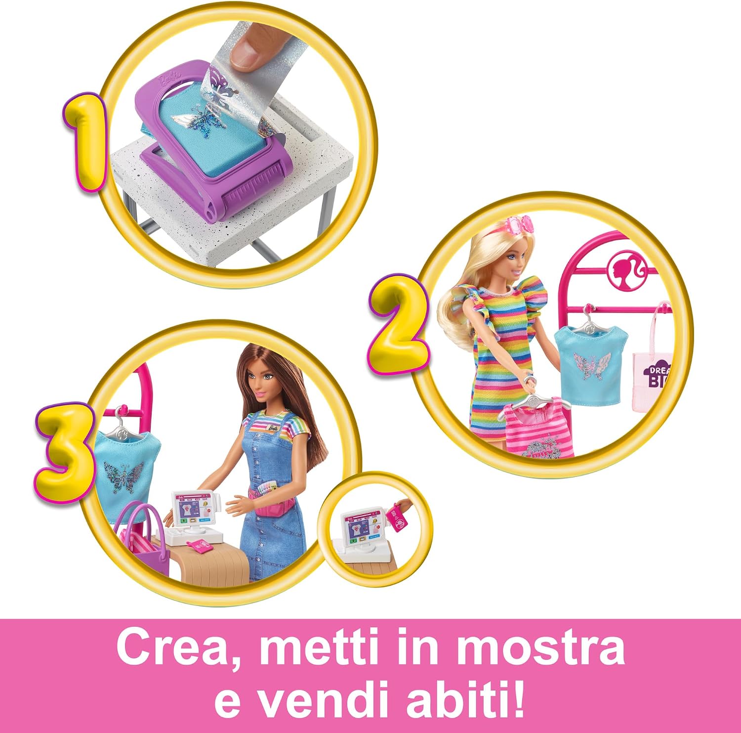 Detalle de Barbie playset Make & Sell Boutique 150+