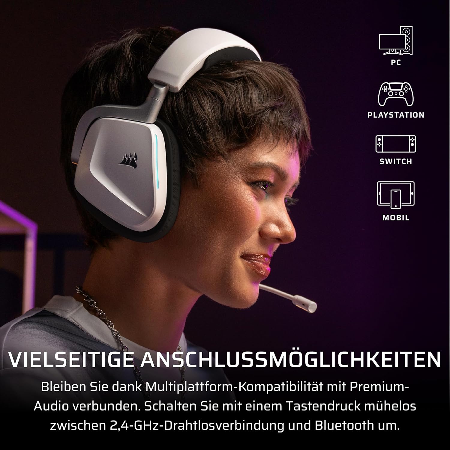 Thumbnail 3 de Corsair Void v2 Wireless Gaming Headset mit Bluetooth