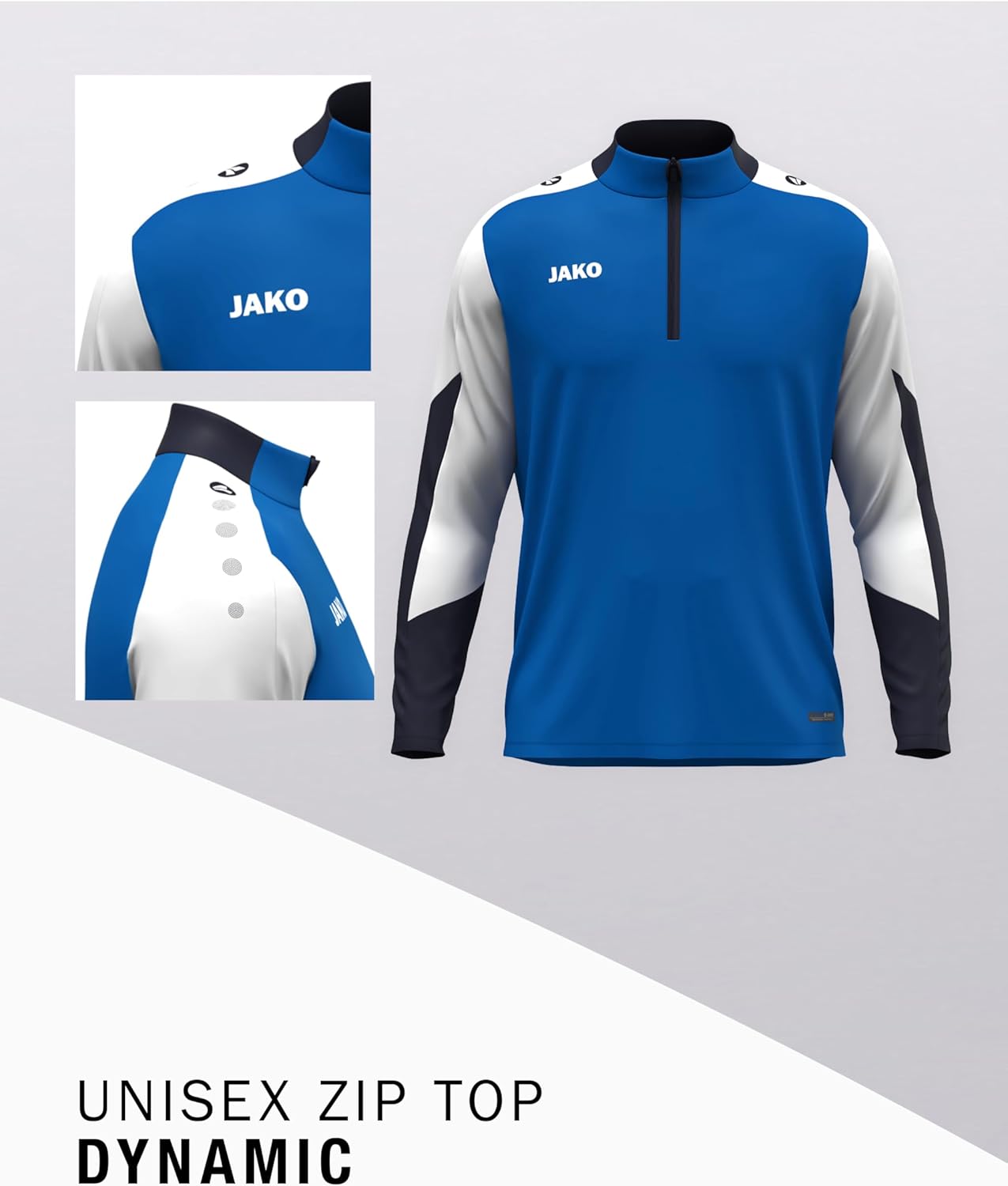 Thumbnail 2 de JAKO Dynamic Ziptop Sweatshirt Herren – sportlich flexibel, robust und stylisch