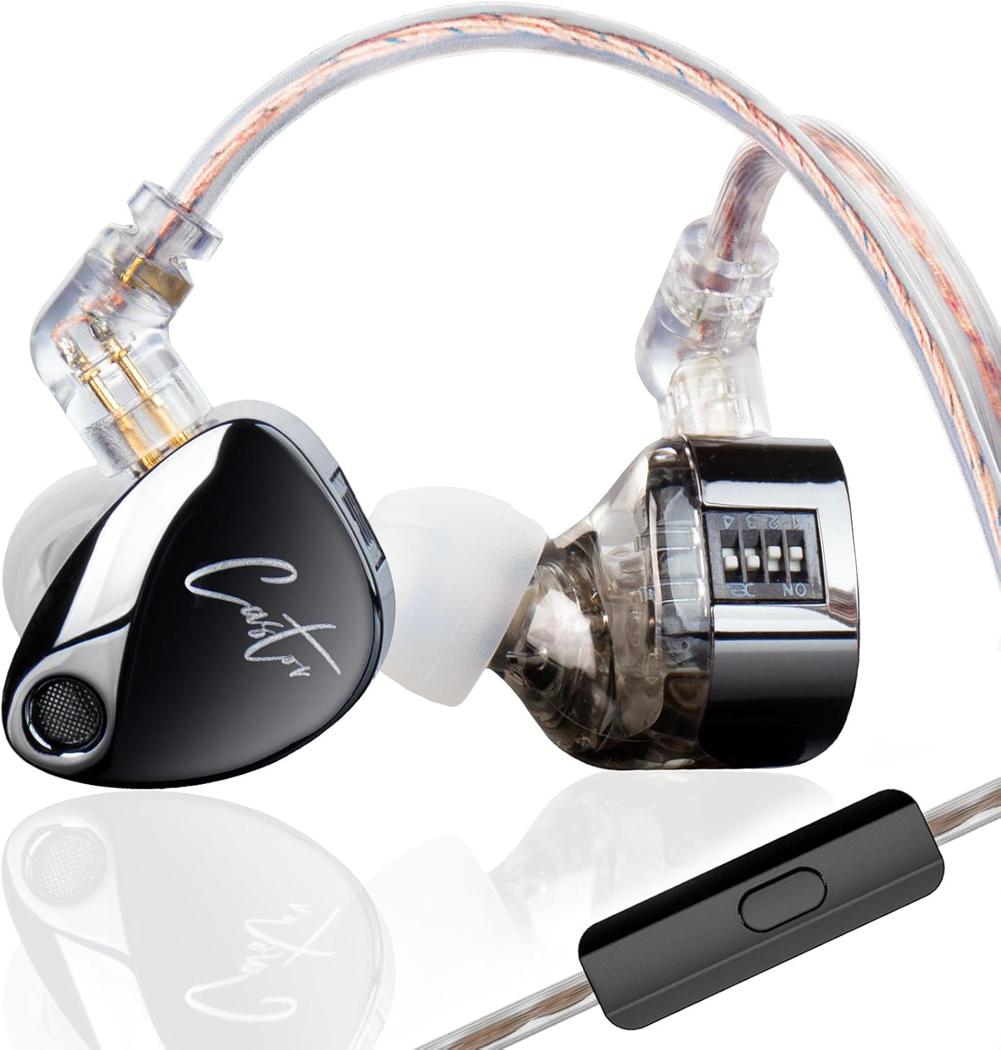 Detalle de keephifi KZ Castor in Ear Monitor: 2DD con Harman Target e driver doppiati per bassi potenti