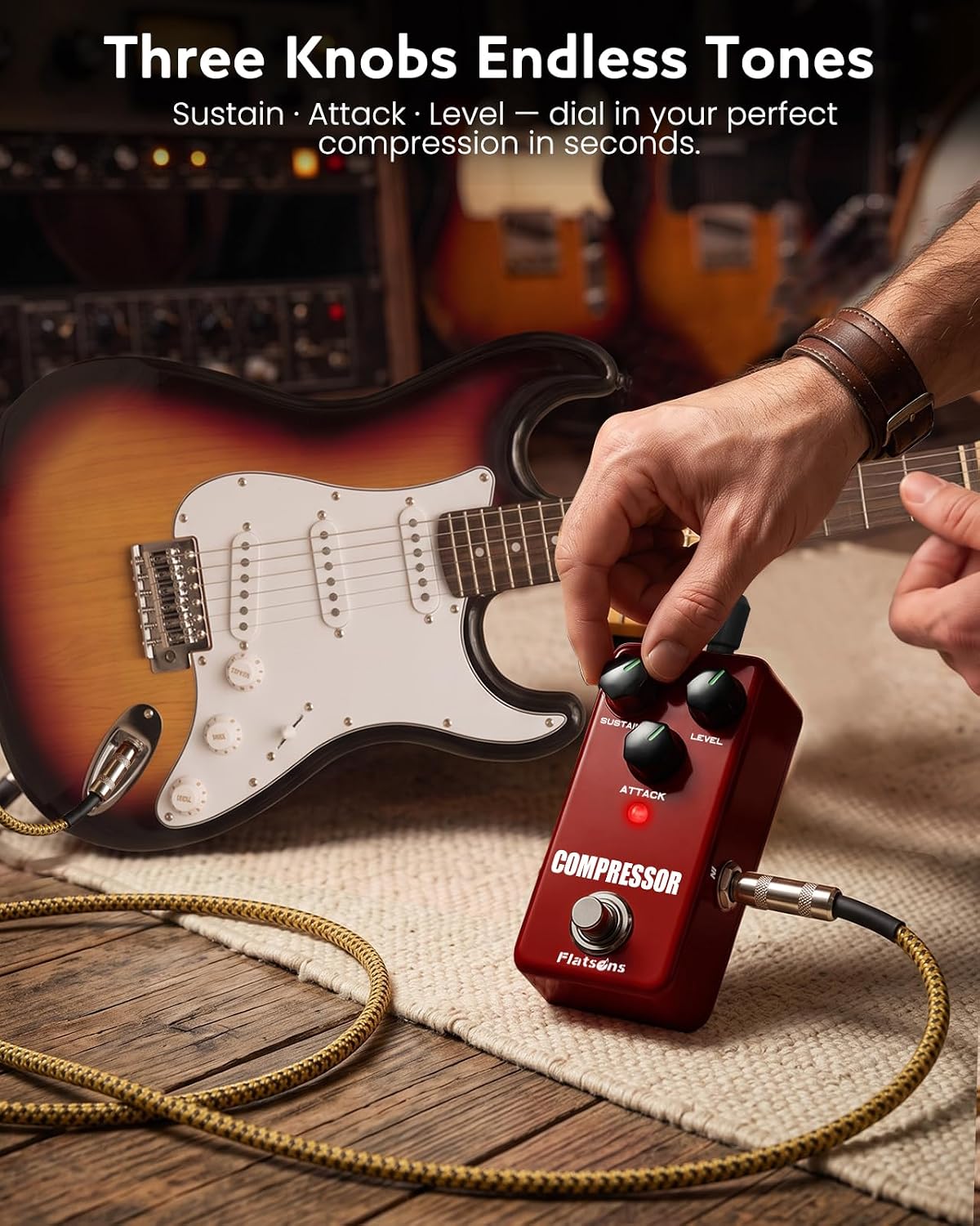 Detalle de Flatsons Compressor Pedal with Metal Housing