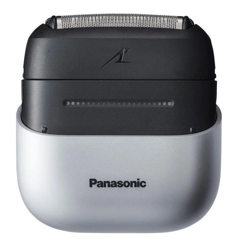 Detalle de Panasonic ES-CM3BKS503: afeitadora de láminas con batería integrada, 3 cuchillas y uso en seco o mojado