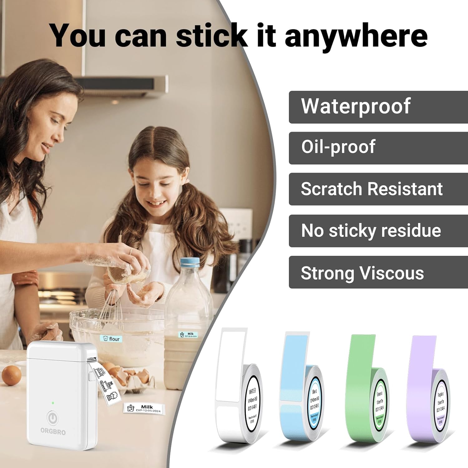 Thumbnail 5 de ORGBRO X1 portable label maker Bluetooth mini 📱