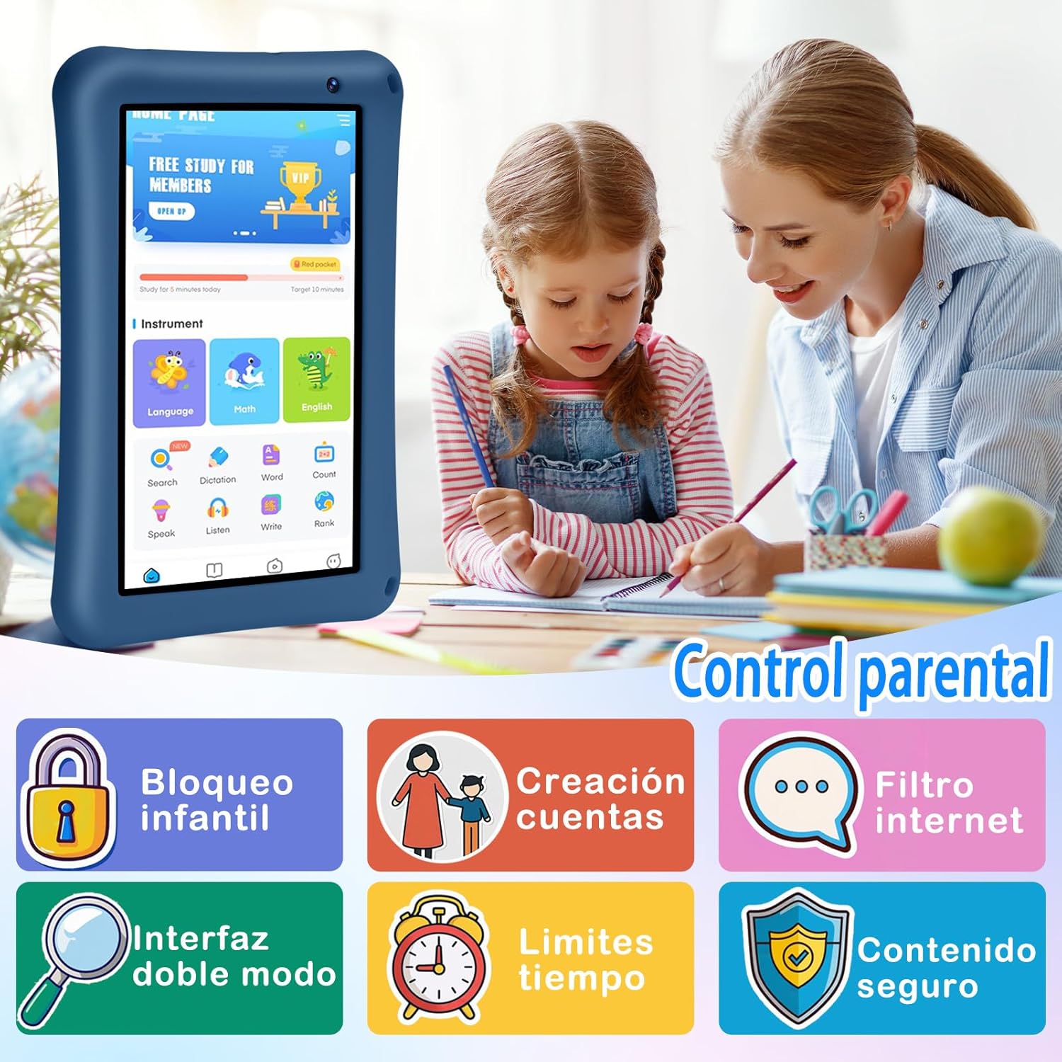 Thumbnail 6 de BRILLAR Tablet para Niños 7 Pulgadas