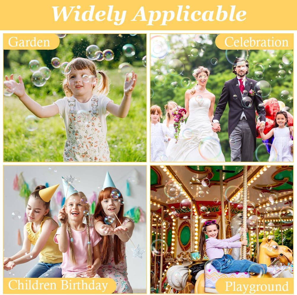 Detalle 2 de OSDUE Bubble Wands Set for Kids – 30 Piece Giant Bubbles Kit
