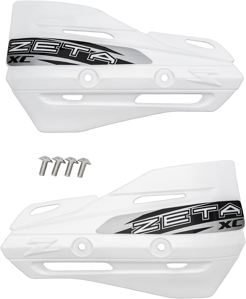 Detalle de ZETA RACING F5310 XCプロテクター ホワイト アーマーハンドガード専用・ラージサイズ
