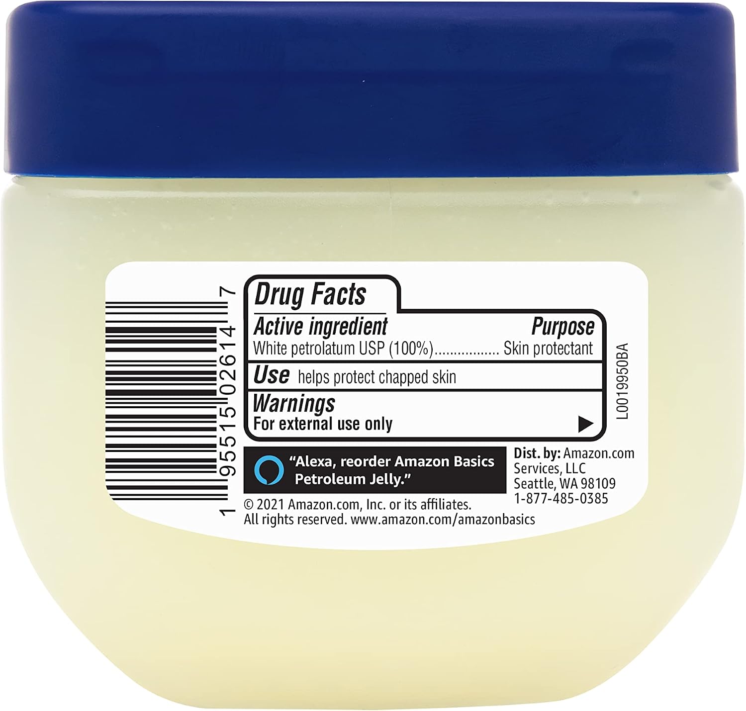 Detalle 2 de Amazon Basics Petroleum Jelly 7.5 oz: Fragrance-Free Skin Protector
