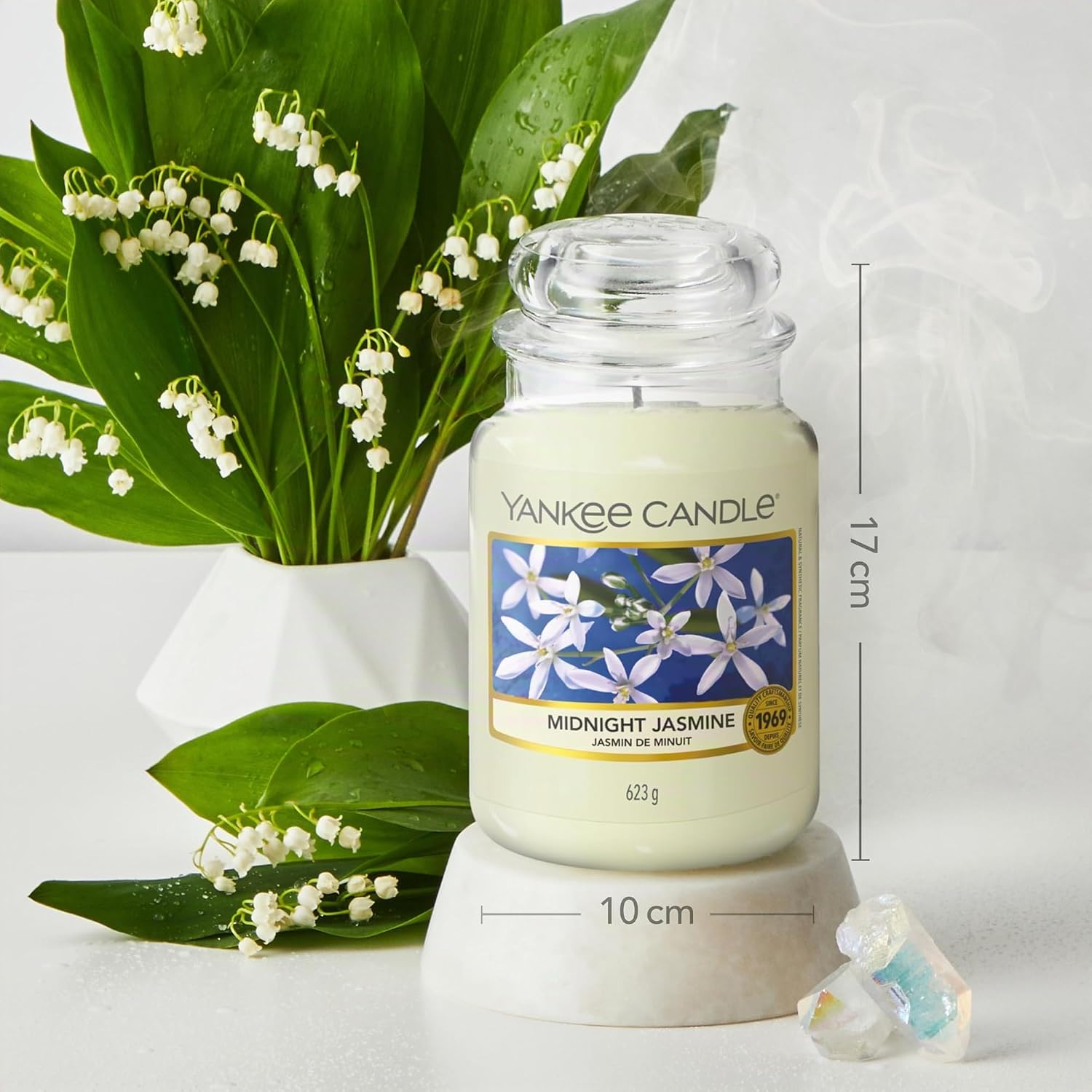Thumbnail 3 de Yankee Candle Jasmine de Minuit Grande Bougie