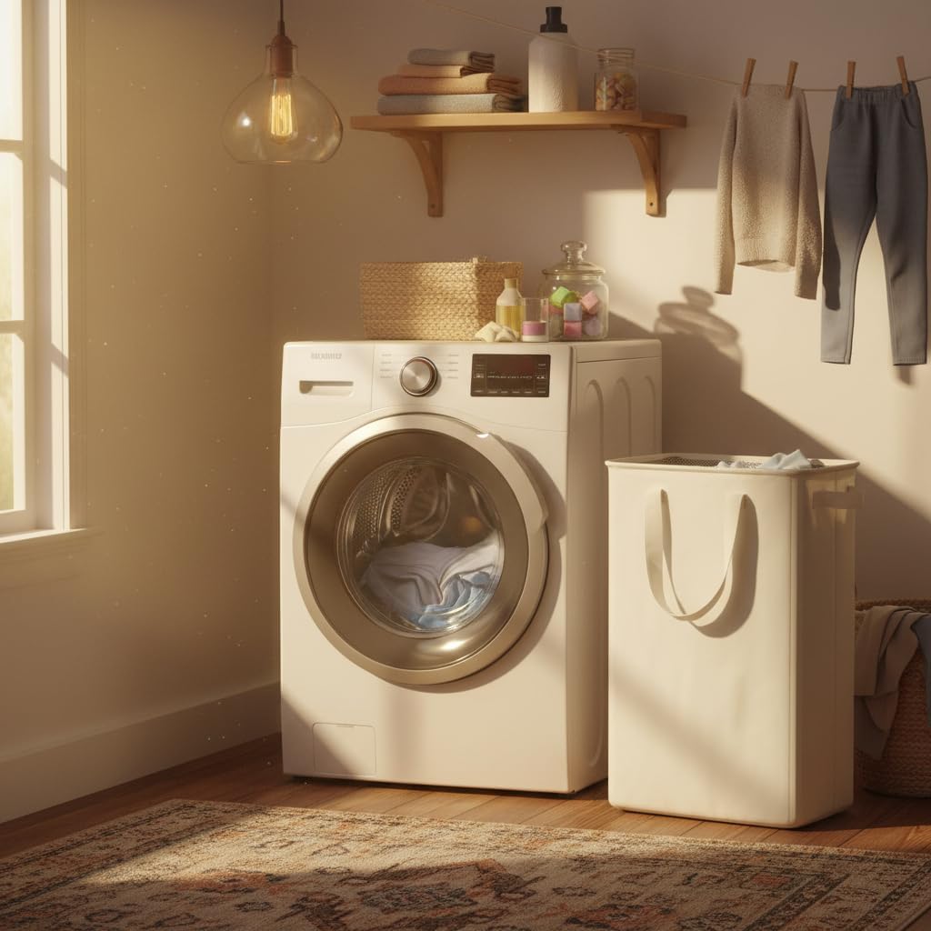 Thumbnail 5 de efluky Slim Laundry Basket: Narrow, Collapsible 48L Hamper for Small Spaces