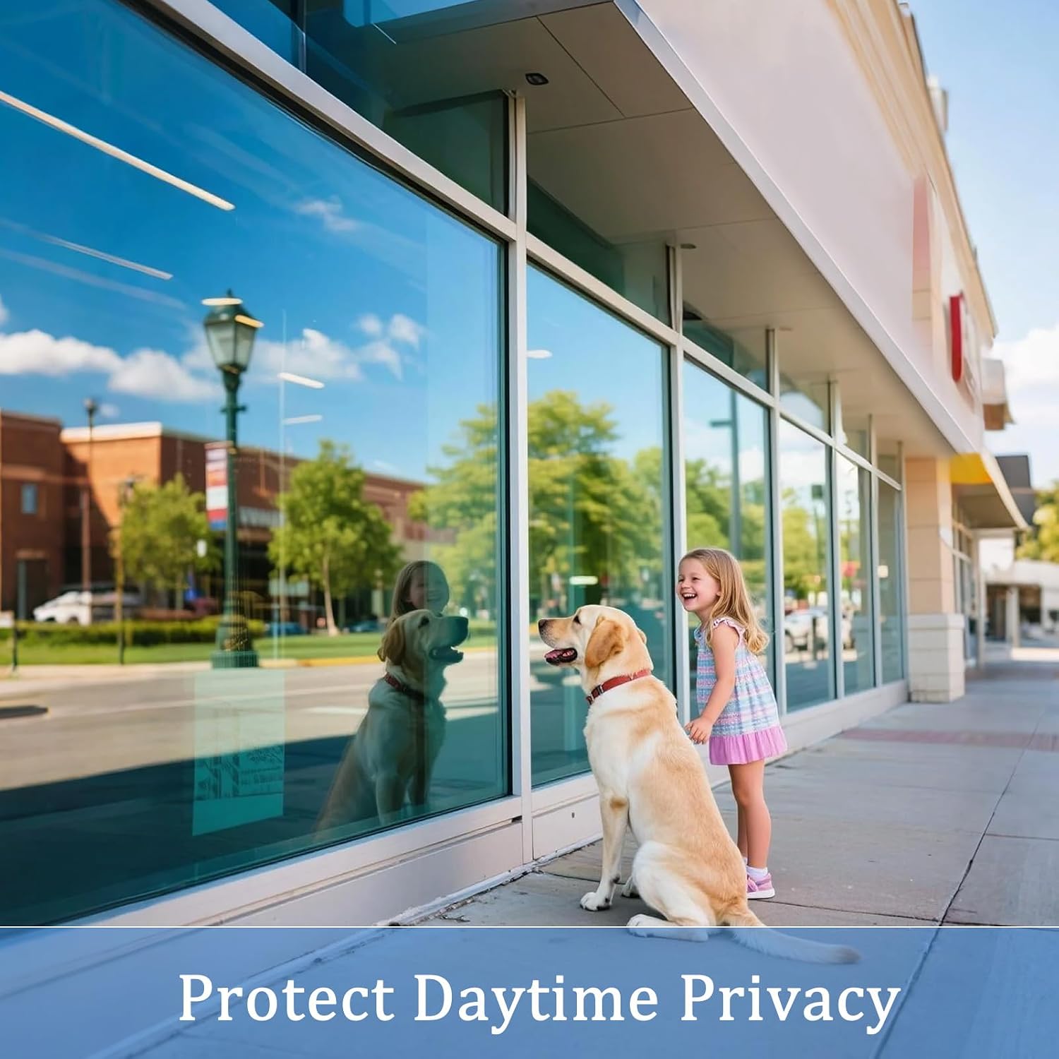 Detalle 2 de Coavas Silver Reflective Privacy Window Film, 29.5" x 78.7", with 3 Tools