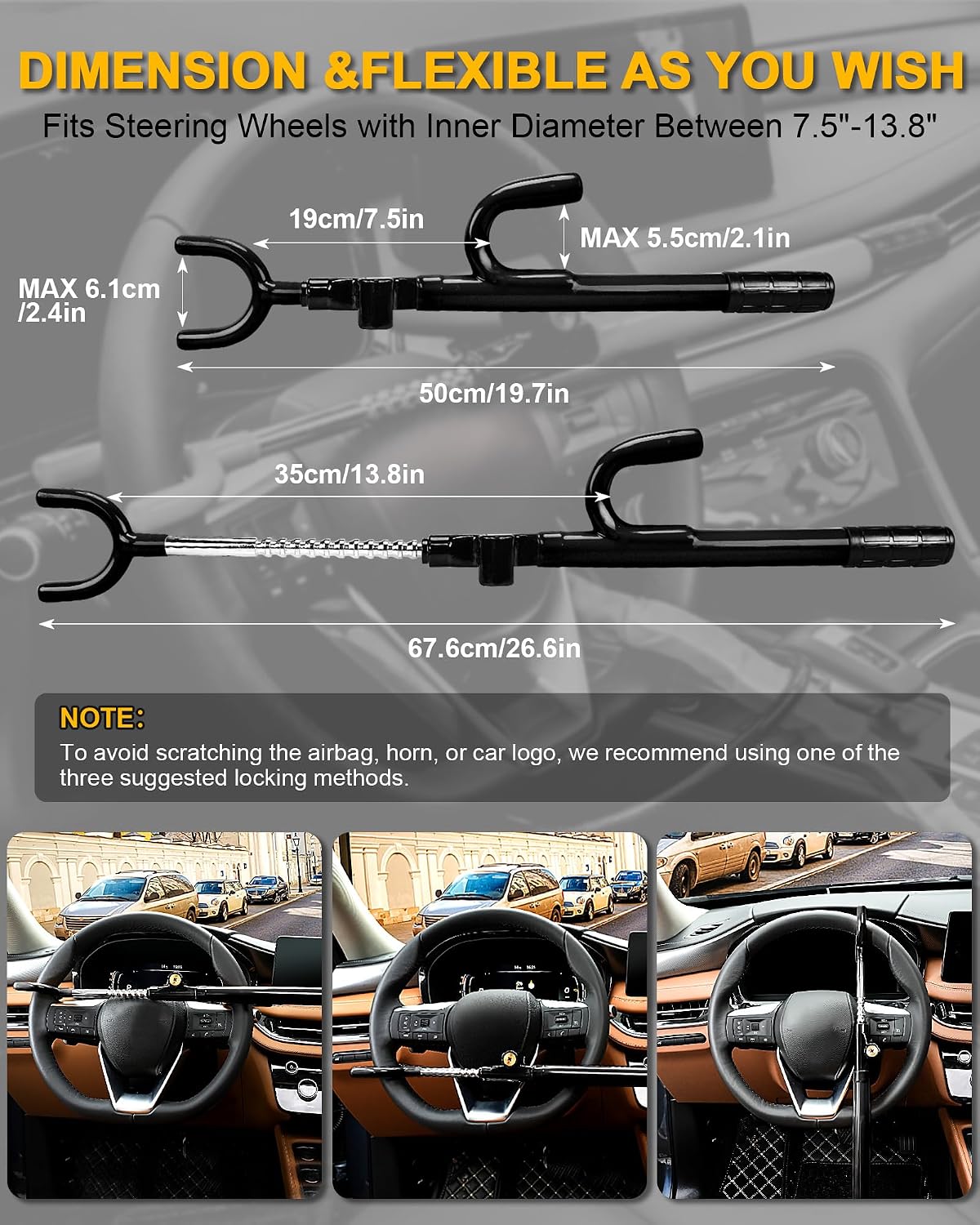 Thumbnail 1 de Tevlaphee Steering Wheel Lock
