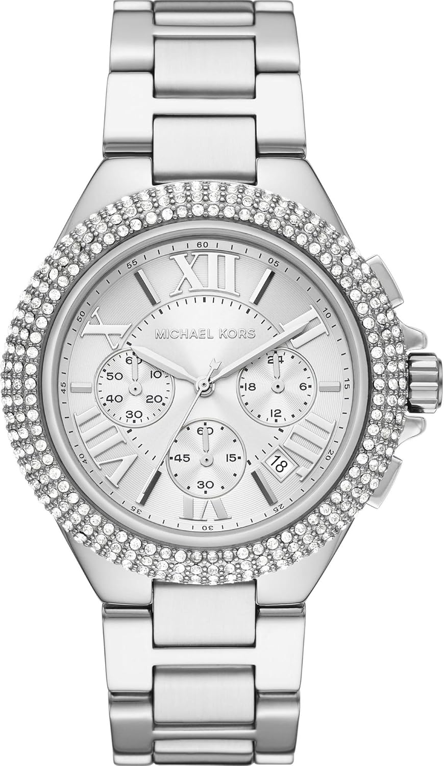 Thumbnail 5 de Michael Kors Orologio Camille da donna: cronografo al quarzo 43 mm in acciaio dorato