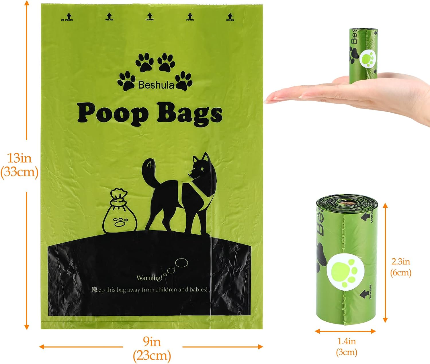Thumbnail 5 de Larage Dog Poo Bags 14 Rolls