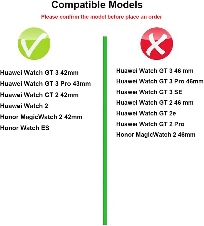 Thumbnail 1 de FYISWHO elastic nylon replacement band (20mm) for Huawei Watch GT 2/GT 3/GT 3 Pro, Watch 2 and Honor Watch ES