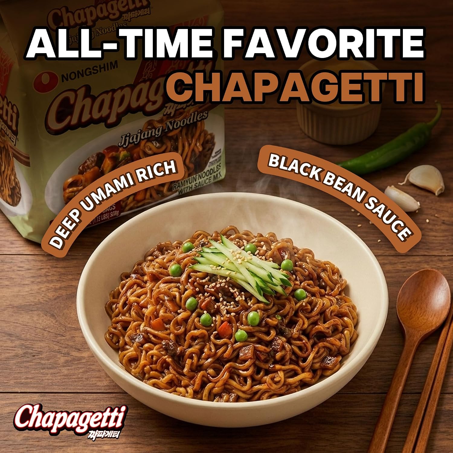 Thumbnail 6 de Nongshim Korean Ramen Variety Pack, 16 Pack with Shin Ramyun, Neoguri & Chapagetti