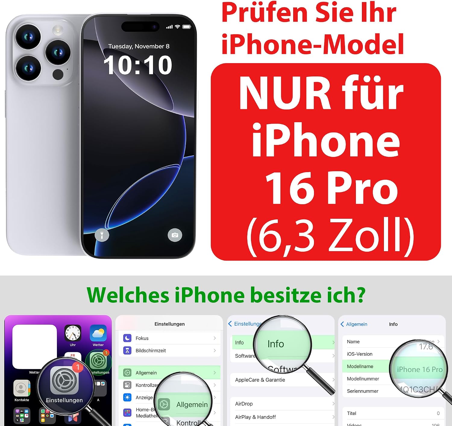 Detalle 2 de SPORTLINK iPhone 16 Pro Hülle mit IP68