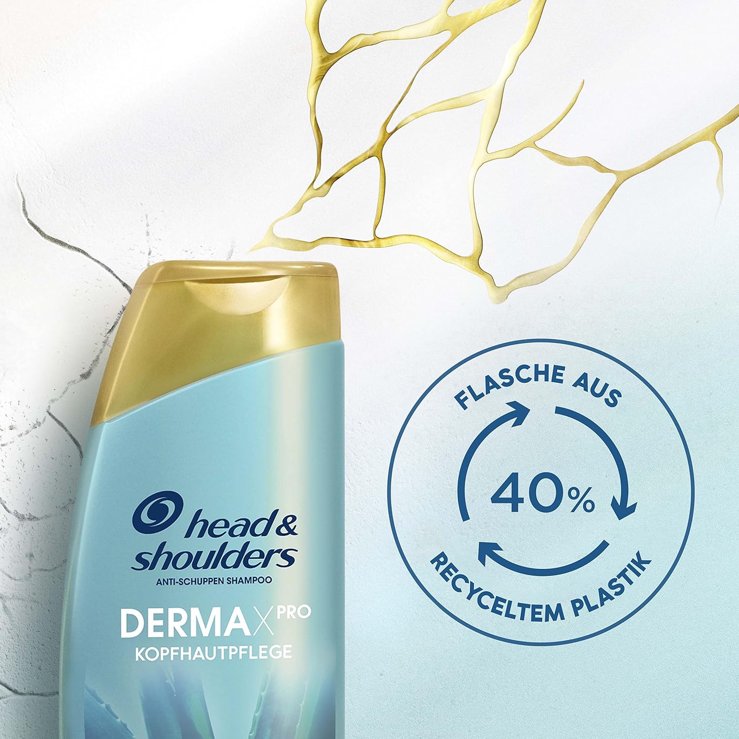 Detalle 2 de Head & Shoulders DERMAXPRO Beruhigendes Anti-Schuppen Shampoo (2x250 ml) bei trockener, juckender Kopfhaut