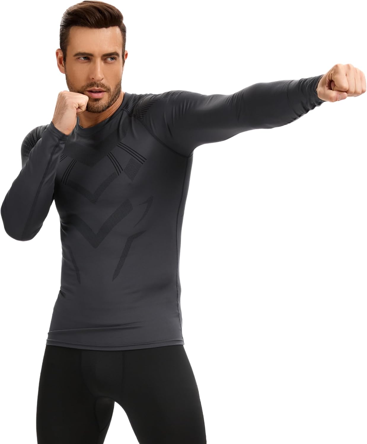 Detalle de AMZSPORT maglia compressione termica uomo