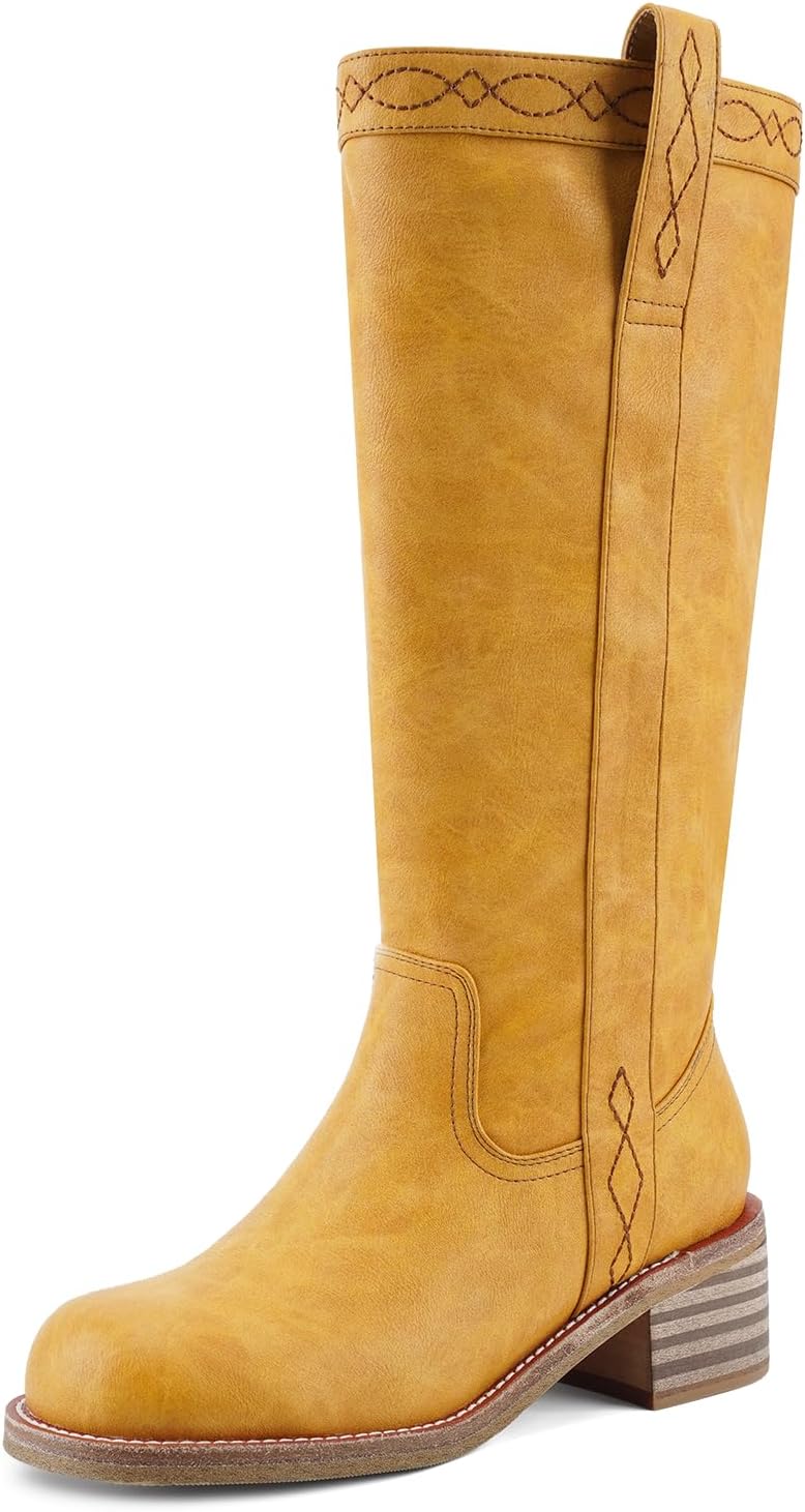 Thumbnail 5 de UBWDU Women's Knee High Boots with Chunky Block Heel