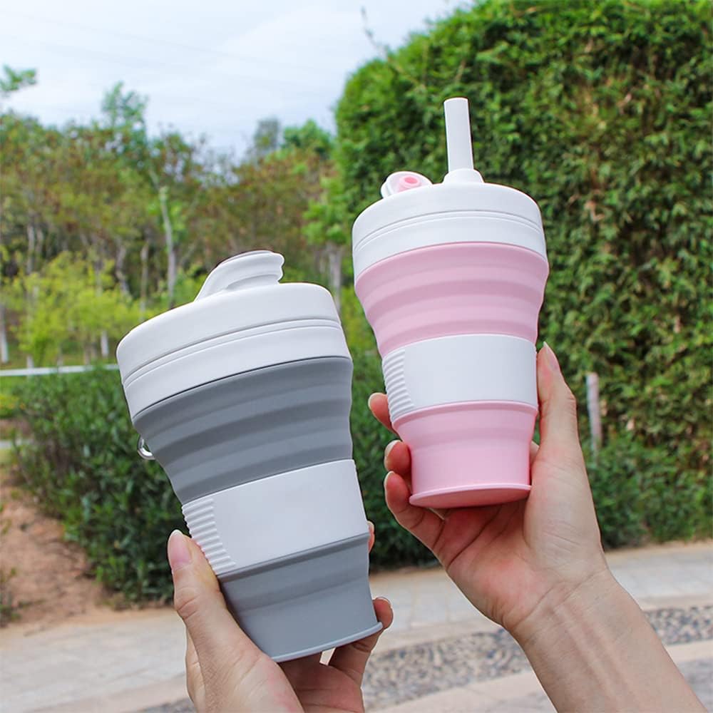 Detalle de Collapsible camping cup, 600 mL