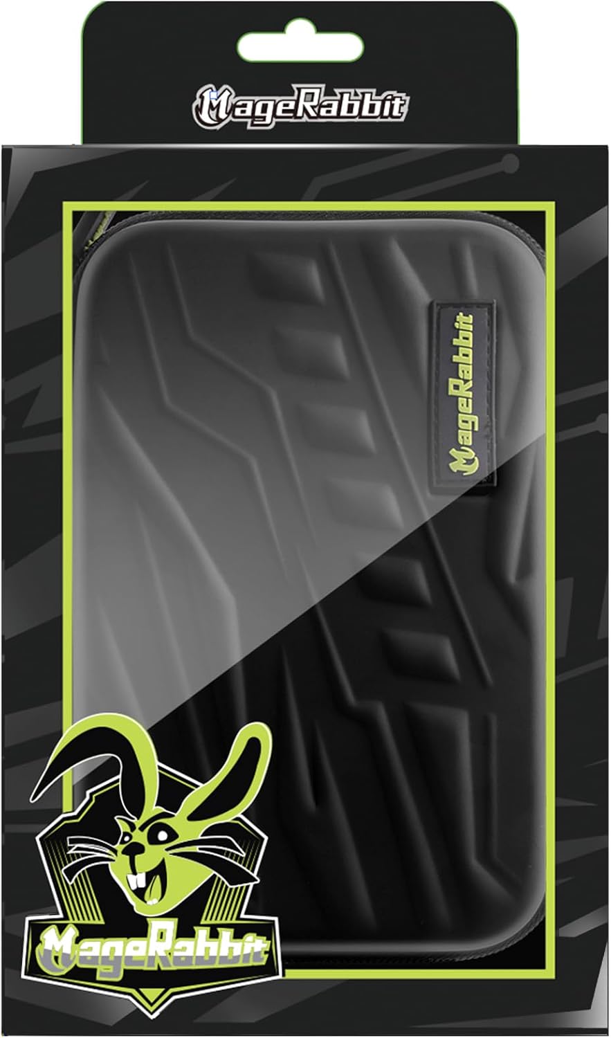 Detalle de MageRabbit Dart Case (Wallet Style) for Steel/Soft Darts – Holds 6 Darts + Accessories, Protective EVA, Black