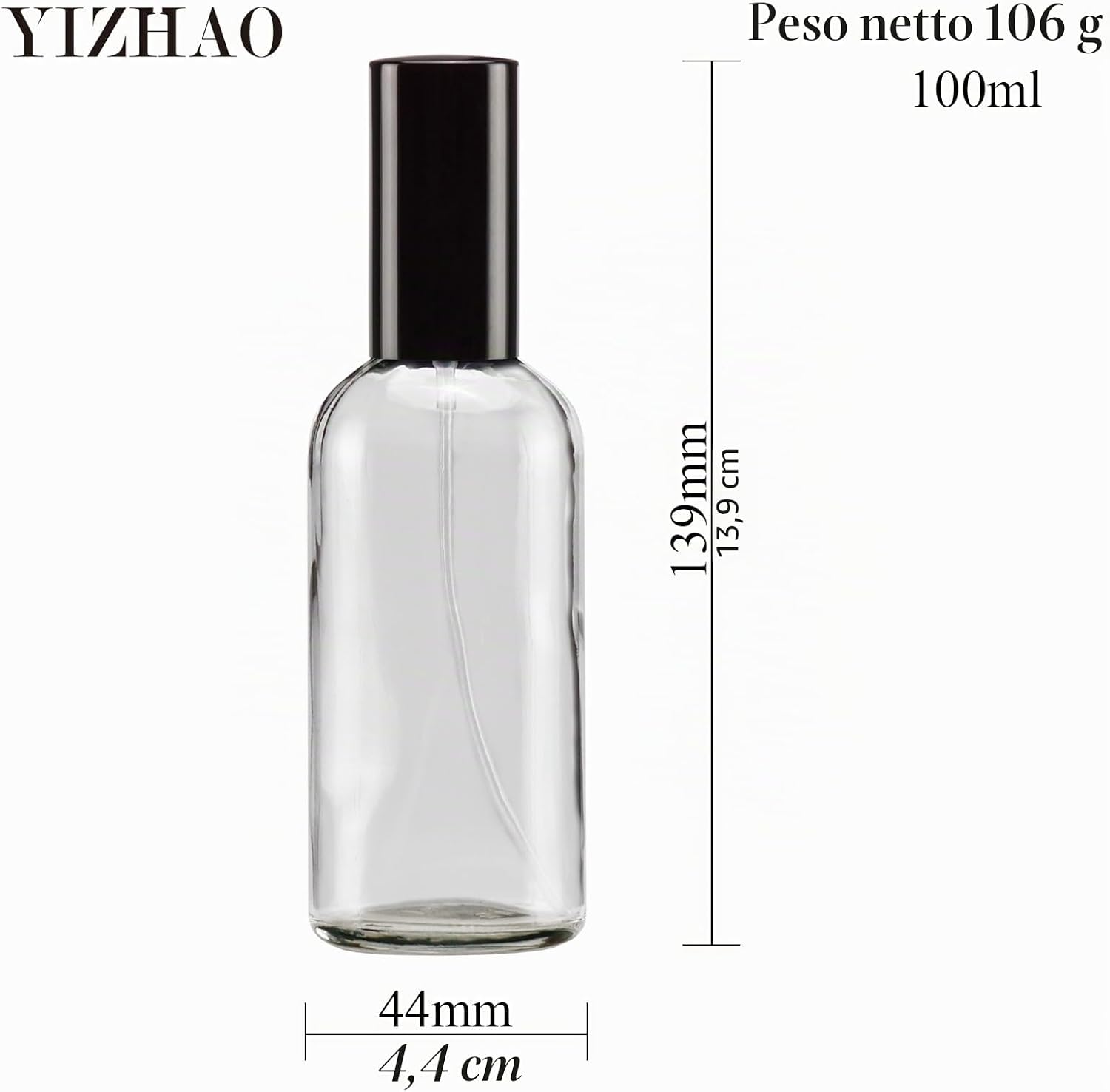Thumbnail 1 de Set YIZHAO bottiglie spray in vetro da 100 ml con spruzzatore (9 pezzi) per oli essenziali, profumo e pulizia