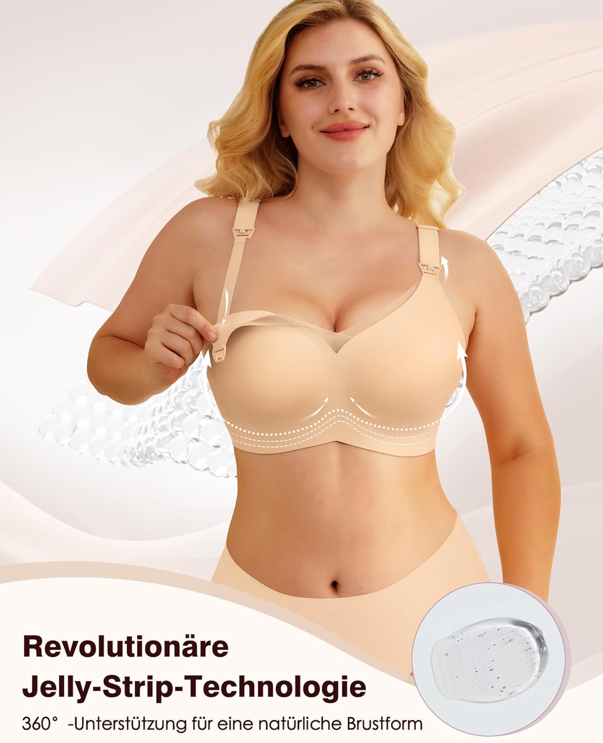 Thumbnail 3 de As Fairy Still-BH Ohne Bügel – Nahtloser Schwangerschafts-BH, OEKO-TEX Zertifiziert, Größe bis 3XL