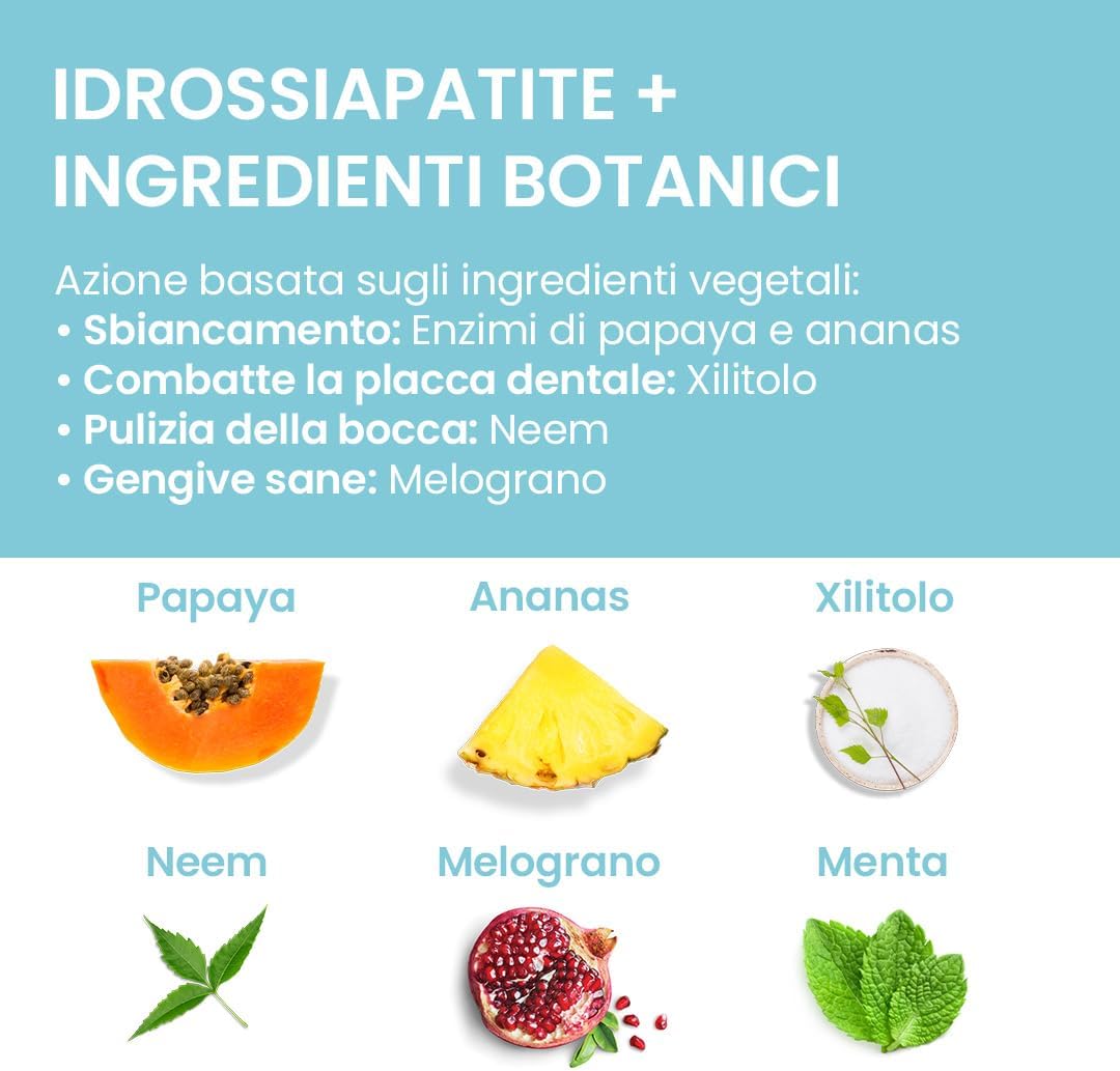 Detalle de Himalaya Botanique Dentifricio sbiancante all'idrossiapatite 113g