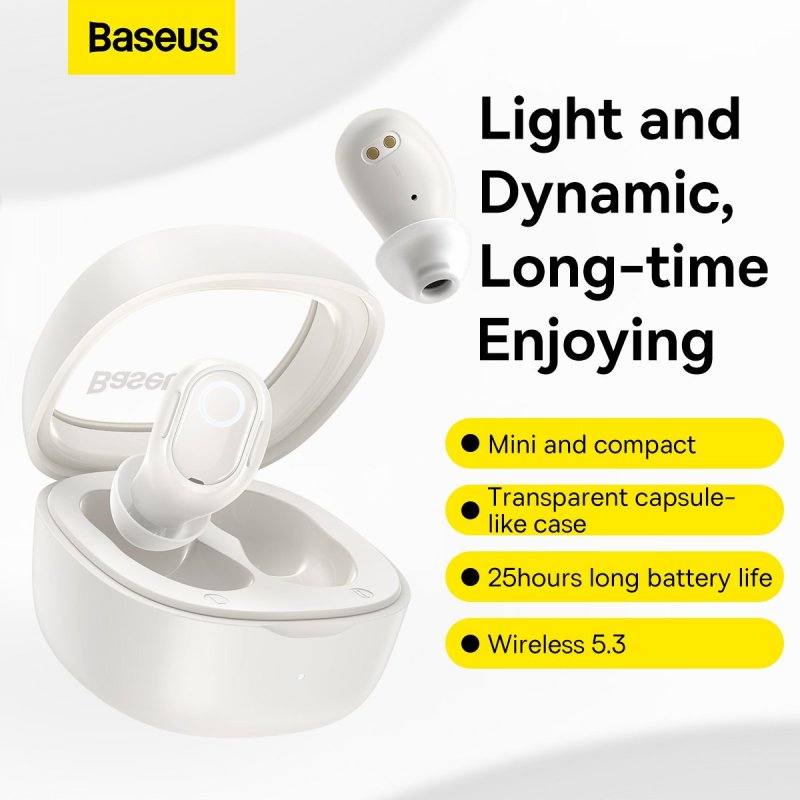 Thumbnail 2 de Baseus Bowie WM02 auriculares TWS inalámbricos blanco crema
