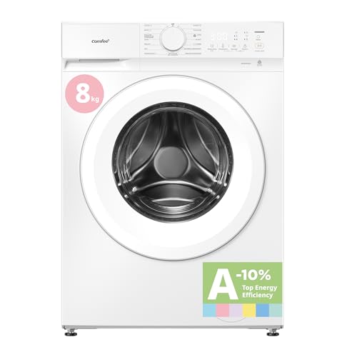 Detalle de COMFEE' CF08EWP05W Lavadora 8 kg: eficiencia A-10%, vapor y programa para pelo de mascota