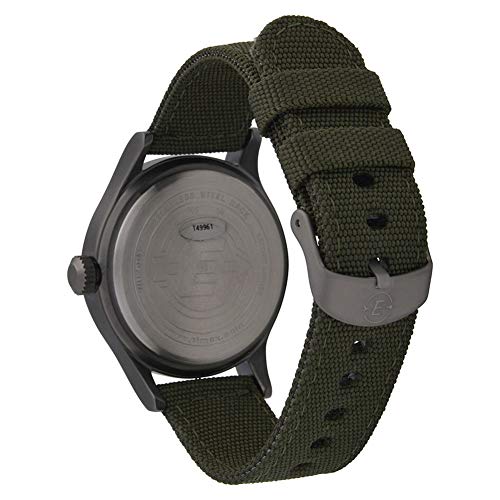 Detalle de Timex T49961 reloj análogo cuarzo hombre, correa nailon