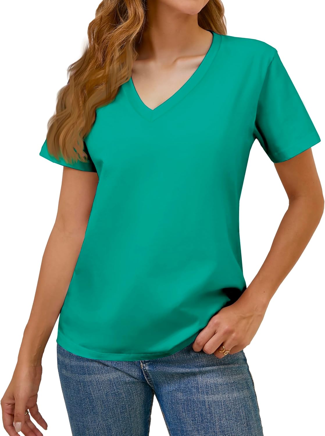Detalle 2 de BJY Cotton V-Neck T-Shirt
